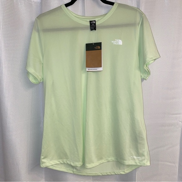 The North Face Elevation Life Short Sleeve Women's Shirt Lime Cream size Large - Picture 4 of 6